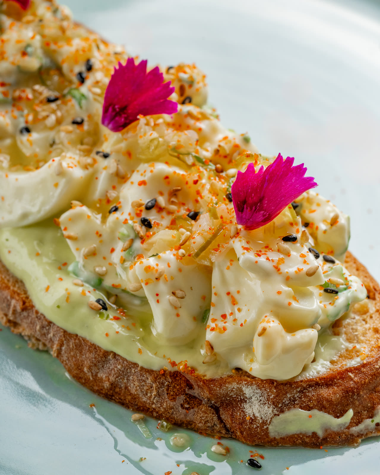 Whipped avocado, togarashi